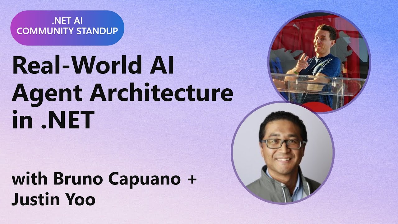 .NET AI Community Standup: Real-World AI Agent Architecture in .NET ...