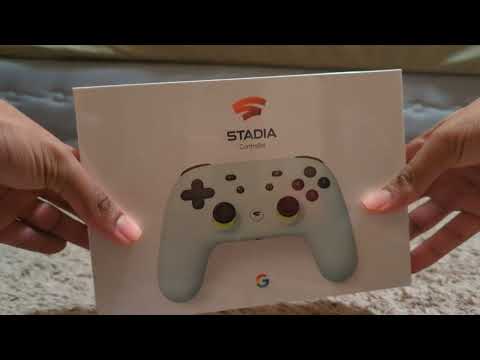 Google stadia wasabi controller unboxing