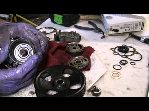 2002 Nissan Xterra VG33E Rebuild Step by Step Part 59 - Power Steering Pump Rebuild Pt 3