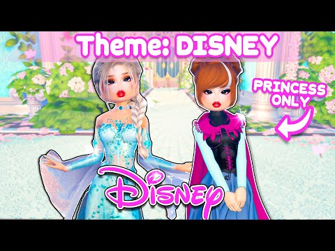 Iconic DISNEY PRINCESS DUOS with my SISTER In Dress to Impress...