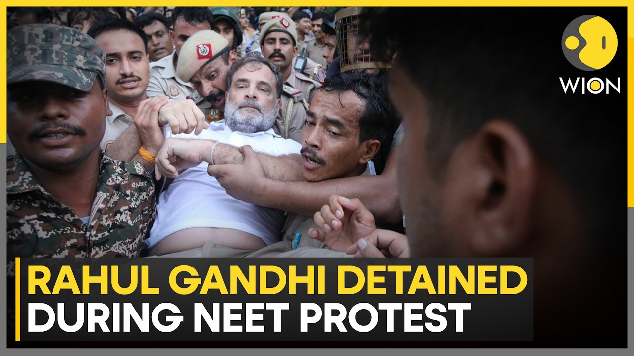 NEET Protest: Rahul Gandhi, Priyanka Gandhi Detained Amid Massive NEET Protest in New Delhi | CJP