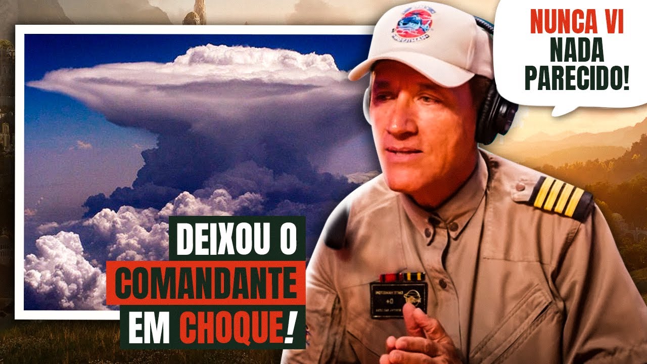 A NUVEM EM FORMATO DE OVNI QUE DEIXOU O COMANDANTE HAMILTOM COM MEDO