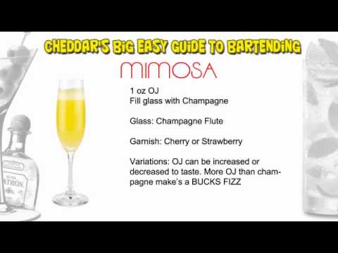 Cheddar's Cocktail Recipes: Mimosa & Bucks Fizz