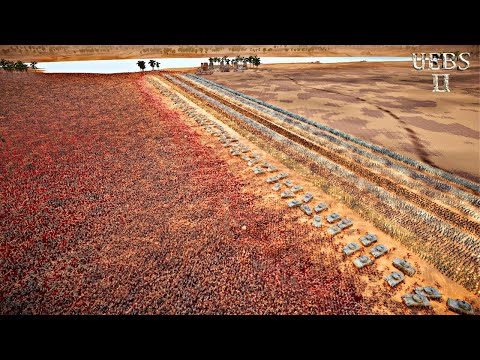 HUMAN ARMY MAKES A BLOCKAGE TO PREVENT 3,000,000 ZOMBIES FROM ARRIVING INTO THE CITY - UEBS 2 -