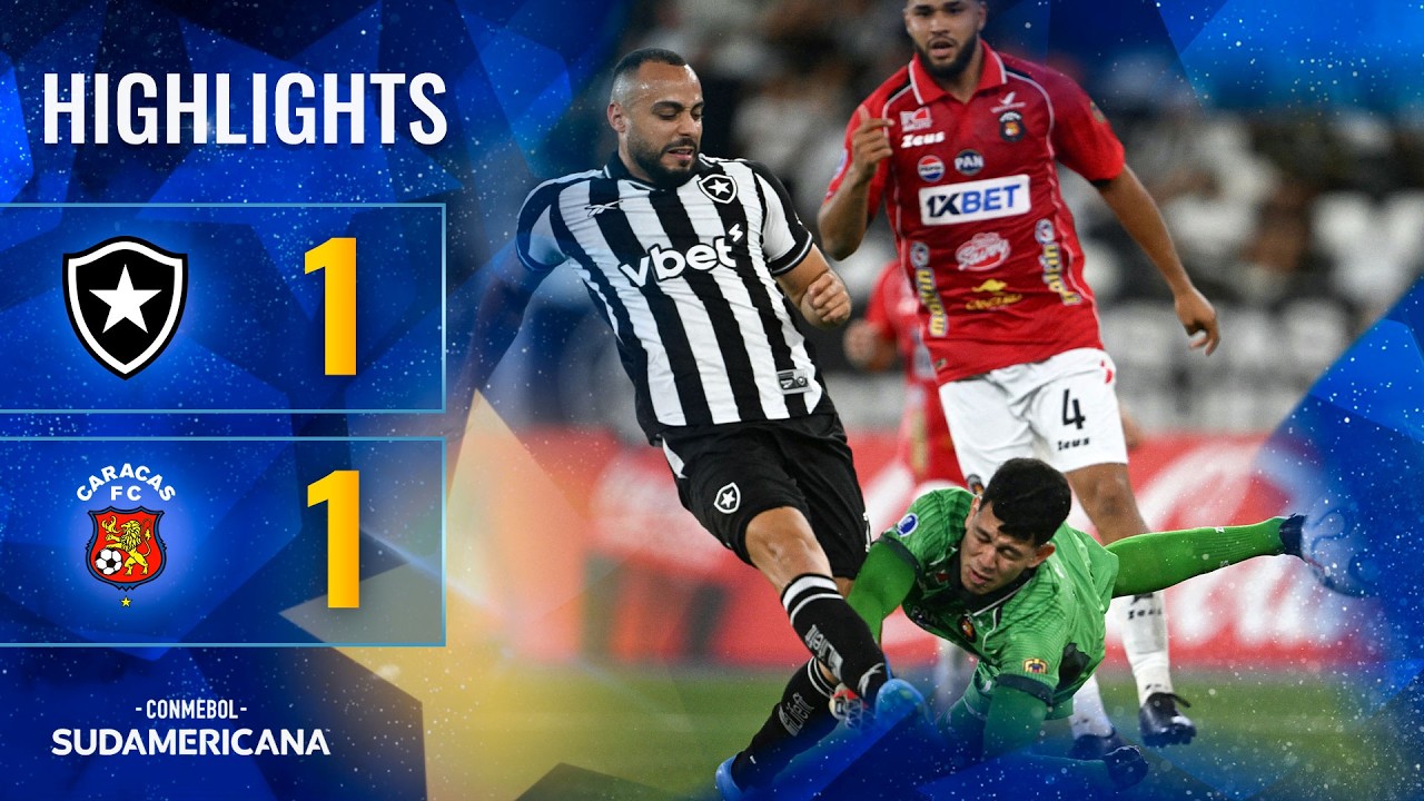 VÍDEO | Gols e melhores momentos de Botafogo 1×1 Caracas pela Copa Sul-Americana