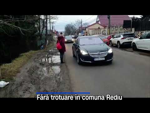 Trotuarele în Rediu sunt inexistente