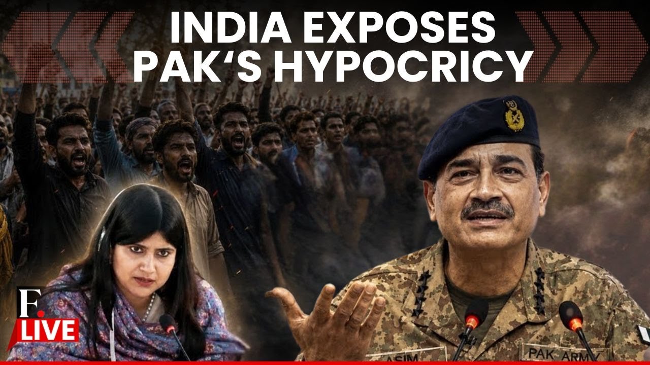 India Calls Out PoK Atrocities, Exposes Munir's Hypocrisy on Terrorism | LIVE