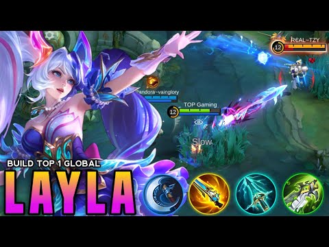 GLOBAL LAYLA META BEST BUILD & EMBLEM FOR AUTO WIN STREAK 2025!! BUILD TOP GLOBAL LAYLA 2025 - MLBB