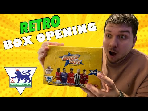 Opening a 2006/07 RETRO Shoot Out Football cards Box