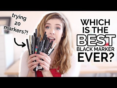 TESTING 20 BLACK MARKERS! | WHICH ONE IS THE BEST?