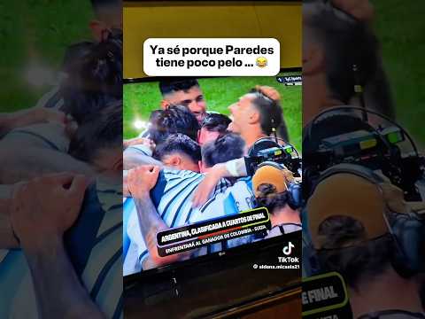 Cuti deja el pelo de Paredes que no le queda mucho! #verocepitta #argentina #messi #worldcup #futbol