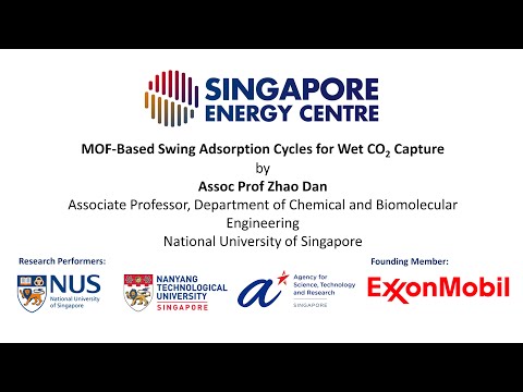 MOF-Based Swing Adsorption Cycles for Wet CO2 Capture by Assoc Prof Zhao Dan (NUS)