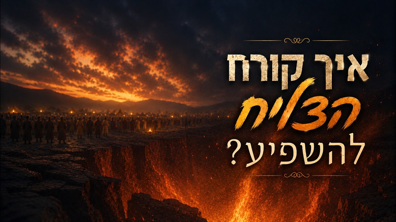 איך קורח הצליח להשפיע? הרב הרצל חודר – פרשת קורח | צפו