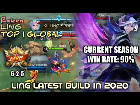 LING BEST BUILD 2020, 90% WIN RATE | TOP 1 GLOBAL | Raizen