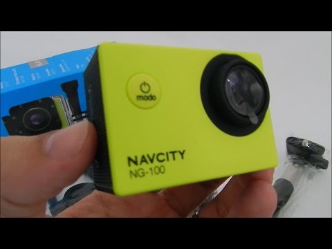 CAMERA ESPORTIVA NAVCITY NG-100 12MP FULL HD - UNBOXING Video