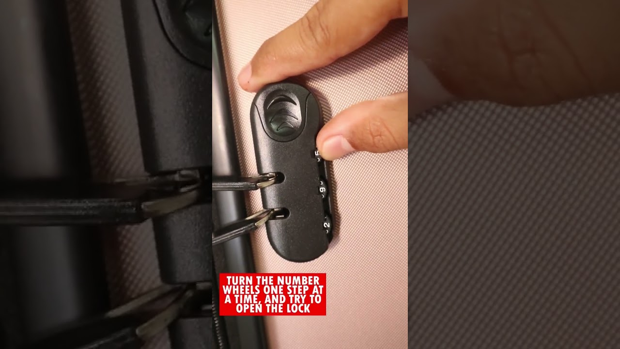 How do I reset my 3-digit luggage lock?