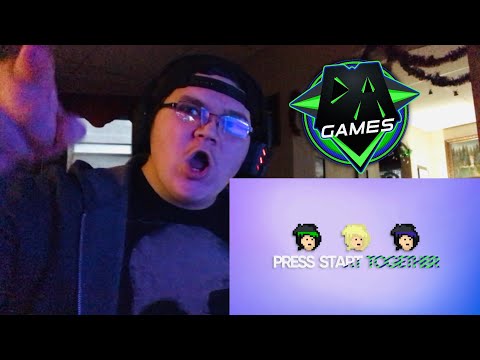 DAGames - PRESS START TOGETHER SONG (Lyric Video) | REACTION!!