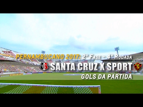 Gols de Santa Cruz 1 x 1 Sport pelo Pernambucano 2017