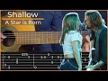 Shallow - Lady Gaga, Bradley Cooper (Simple Guitar Tab)