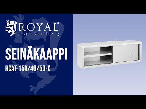 video - Seinäkaappi - 1500 x 400 x 500 mm - 75 kg kuormitettavuus tasoa kohden - Royal Catering