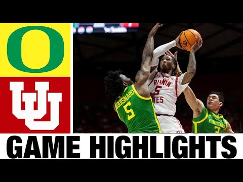 Oregon vs Utah Highlights | Men's Basketball | College Basketball 2025