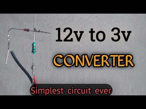 12v to 3v dc converter- DIY only in Rs3.