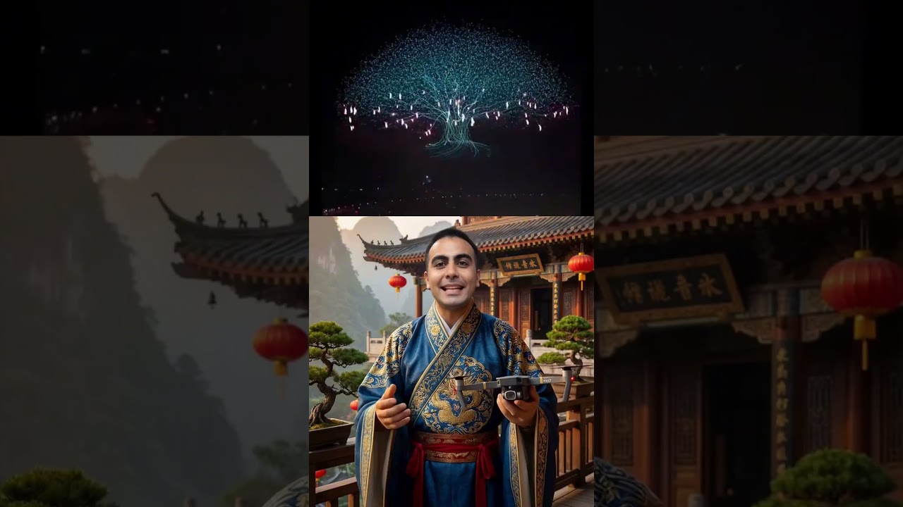 Récord Mundial🇨🇳China usa 15.947 drones y una sola IA para acabar con los fuegos artificiales hoy! 🤯