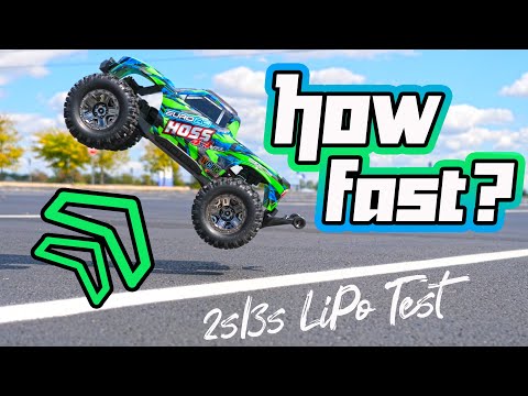 Traxxas HOSS 4x4 VXL SPEED TEST | How Fast on 2S & 3S LiPo?