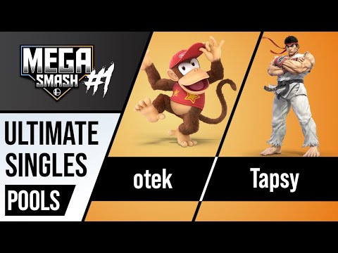MegaSmash#1 [Pool A] Winners Semi-Final - otek (Diddy Kong) vs Tapsy (Ryu)