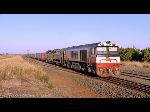 7922V SCT / SBR Dooen Container Train Exits Gheringhap (11/2/2024) - PoathTV Railways
