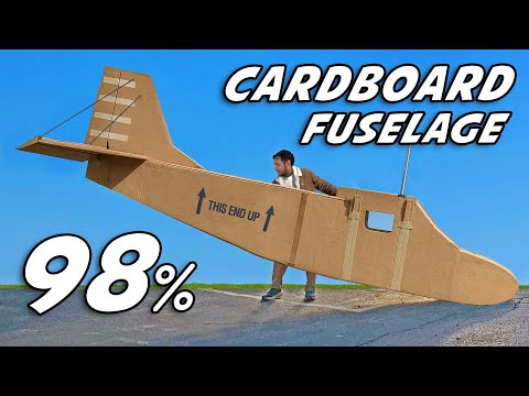 Building A CardBoard AirPlane to Fly in! 