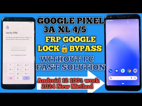 Google Pixel 3a XL/4/5 Frp Google Lock Bypass | 2024 Android 12 Without pc