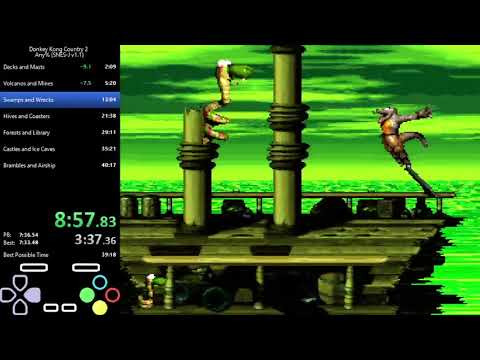 Donkey Kong Country 2 Any% Speedrun 39:22 [Current PB]