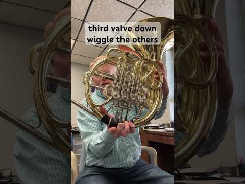 Shortcut to empty water #frenchhorn #horn #music #brass #instrument