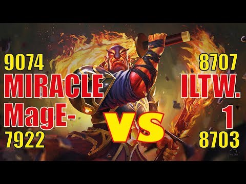 MiracLe - Ember Spirit  [full magic] Mage -Tiny vs iltw. Ursa 1 Visage [Dota 2]