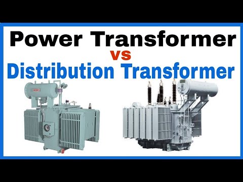 Difference between Power Transformer and Distribution Transformer in Hindi. Video