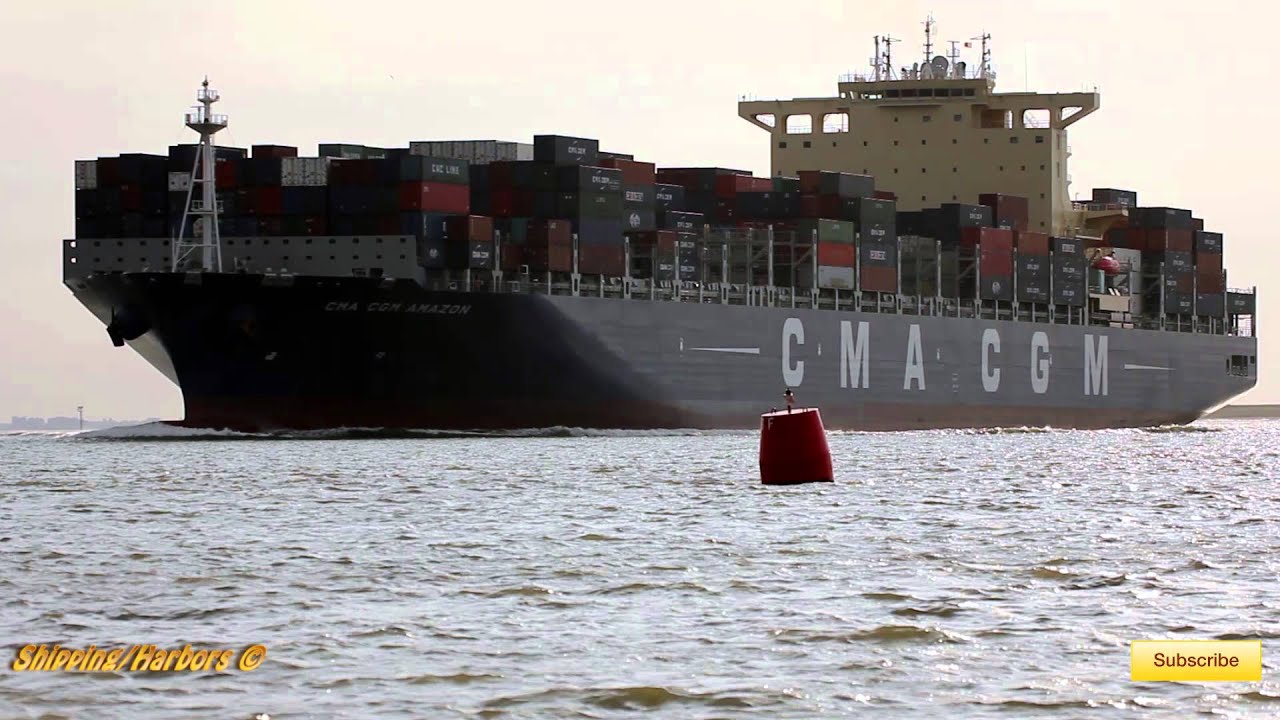 CMA CGM Amazon - Sharp Turn!