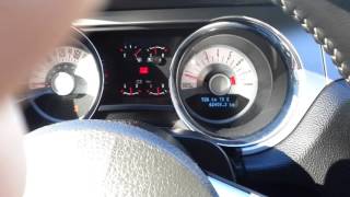 2012 Mustang Advance Trac disable