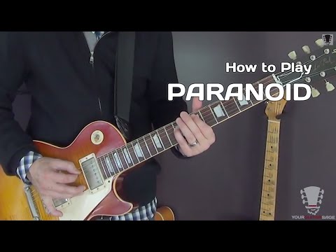 How to Play Paranoid by Black Sabbath - Guitar Lesson