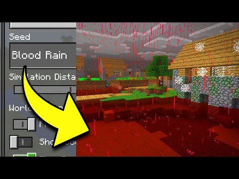 CURSED BLOOD RAIN SEED IN MINECRAFT! (SCARY Survival EP18)