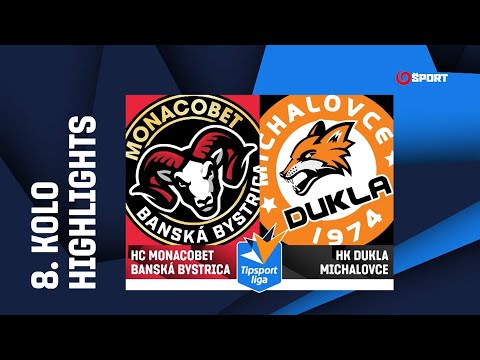 8. kolo: HC MONACObet Banská Bystrica - HK Dukla Michalovce 3:4 (0:3, 1:1, 2:0)