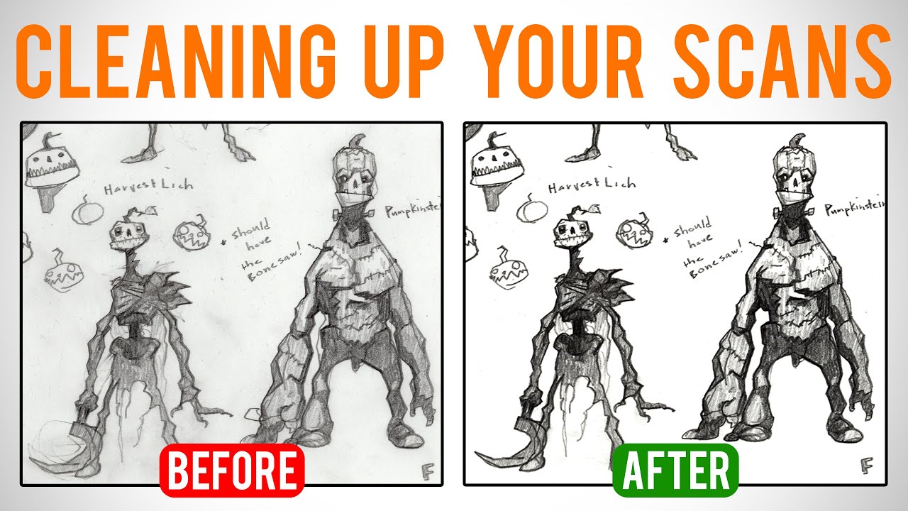 Digitally Cleaning up Sketches