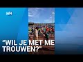 Luc vroeg zijn vriendin ten huwelijk tijdens Amsterdam Marathon