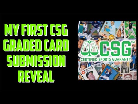 My 1st CSG 50 Graded Baseball Card Submission Unboxing and Reveal