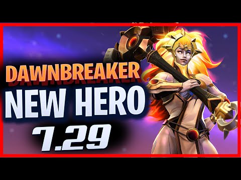 NEW HERO Dawnbreaker Powerfull Laner in 7.29 Update Dota 2