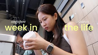 week in the life in singapore | office days, getting an internship offer, pottery painting