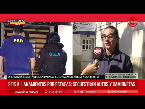 Seis allanamientos por estafas: secuestran autos y camionetas - Elonce