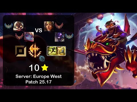 Corki ADC + Poppy vs Sivir + Alistar - EUW Challenger - Patch 25.17