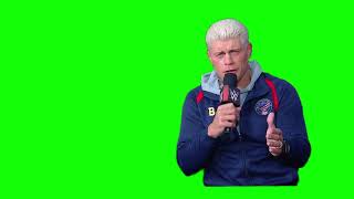 Cody Rhodes "I gotta own up to it...we were drunk" green screen