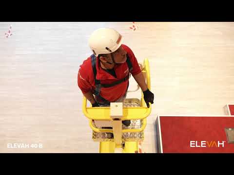 Nacelle manuelle 4 mètres à élévation électrique ELEVAH 40B